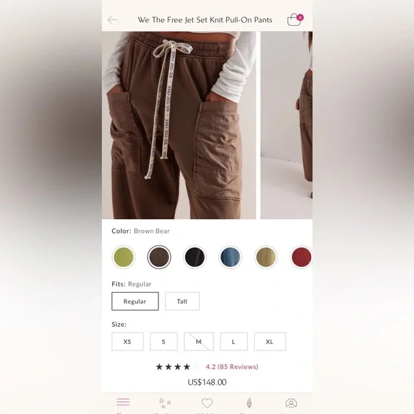 Free People Jet Set Knit Pull-on Small - Picture 2 of 4